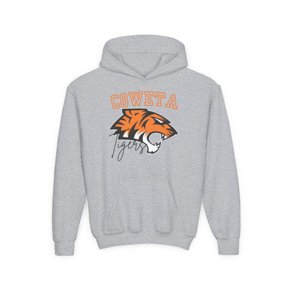 Coweta Tigers Youth Crewneck Gildan Hoodie