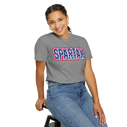 Spartans Patriotic Comfort Colors Tee