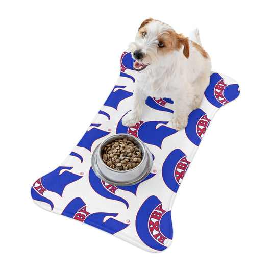 Spartan Blue Logo Pet Feeding Mat