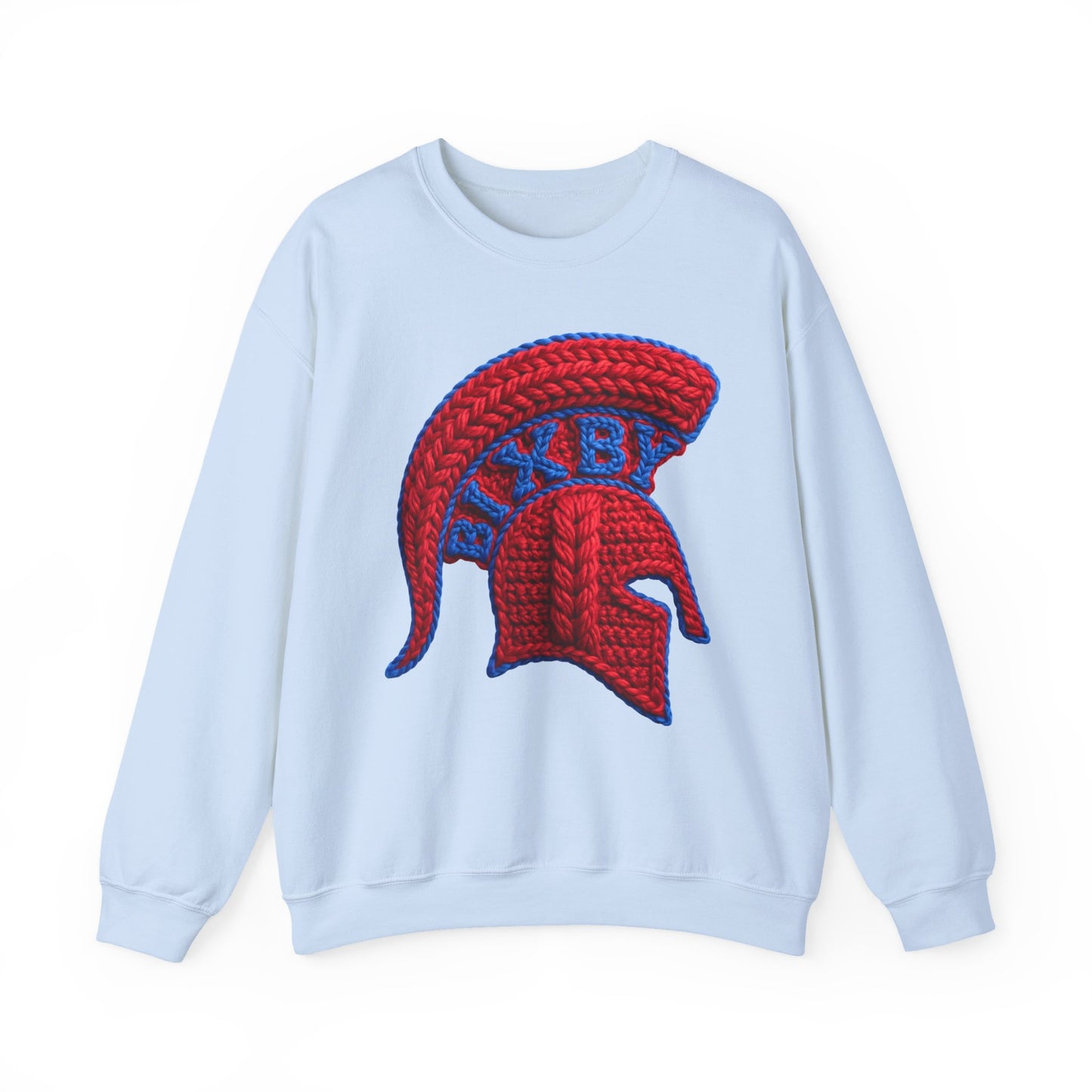 Red Spartan Helmet BIXBY Knit-Style Printed Design