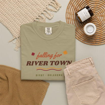 Falling for River Town Comfort Colors Tee