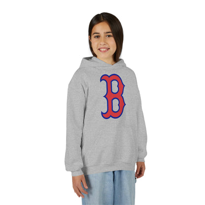 Youth Hoodie with Red & Blue 'B' Logo Youth Gildan Hoodie