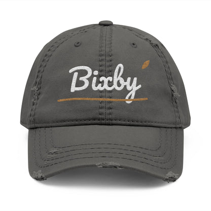 Bixby Garden Script Distressed Washed Dad Hat
