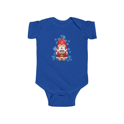 Spartan Football Santa Infant Rabbit Skins Onesie
