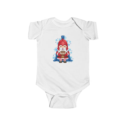 Spartan Football Santa Infant Rabbit Skins Onesie