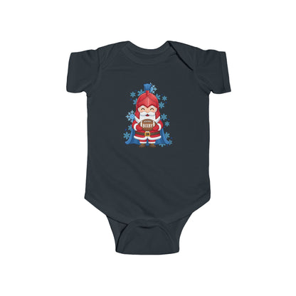 Spartan Football Santa Infant Rabbit Skins Onesie