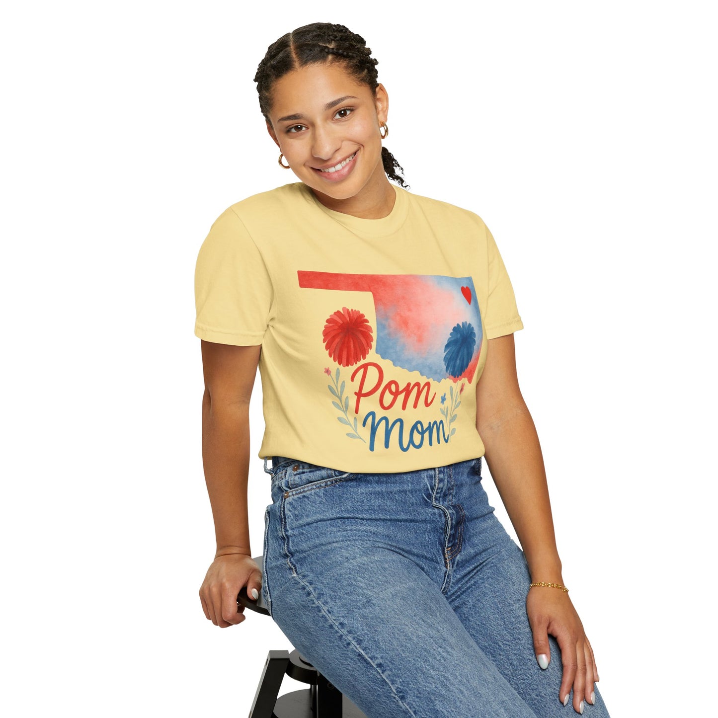 Pom Mom Bixby OK Watercolor Comfort Colors Tee
