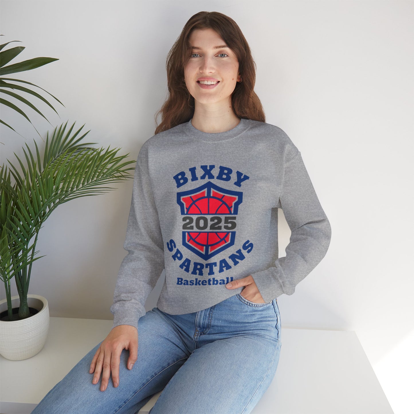 Bixby Spartans Basketball Gildan Sweatshirt