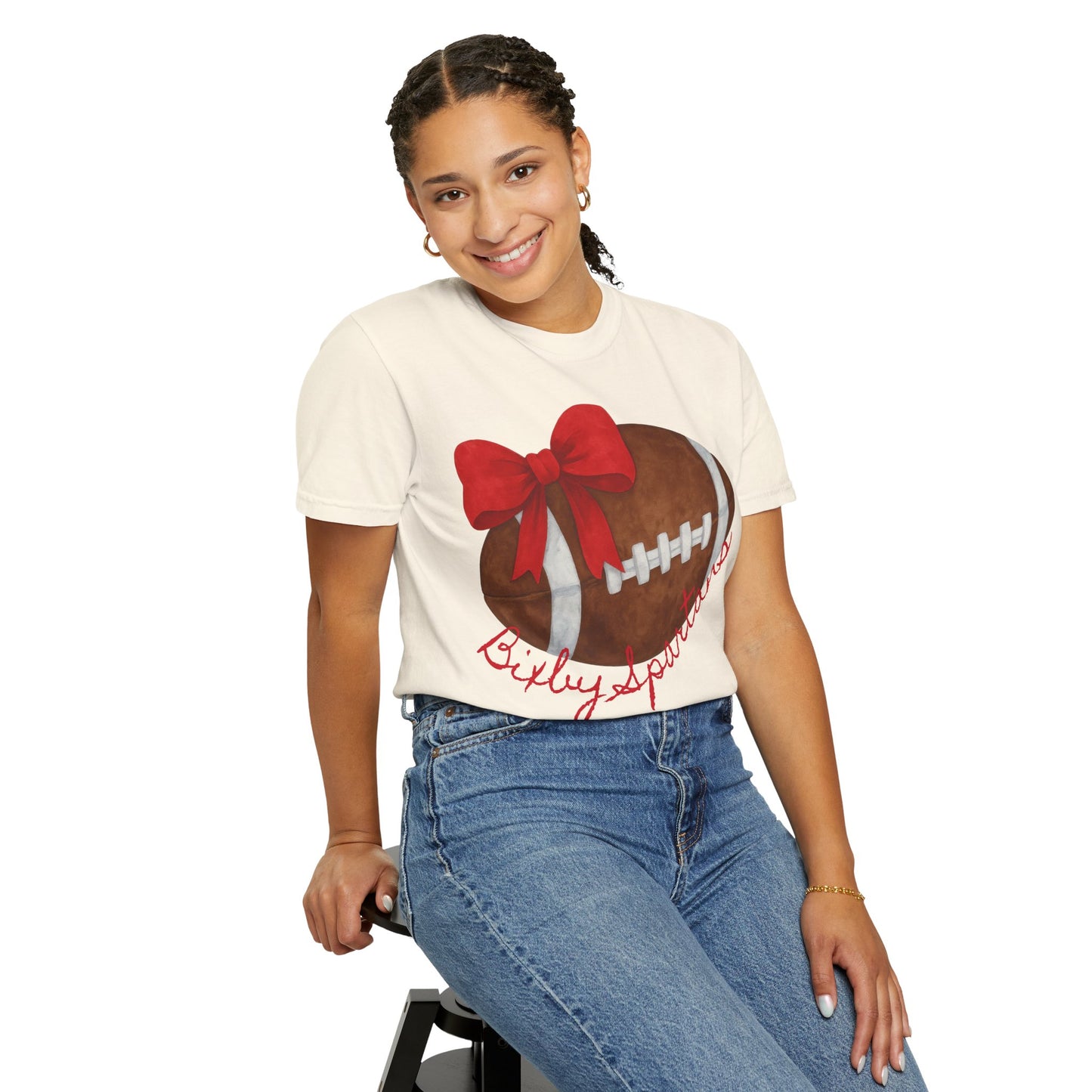 Cheer and Football Comfort Colors Tee