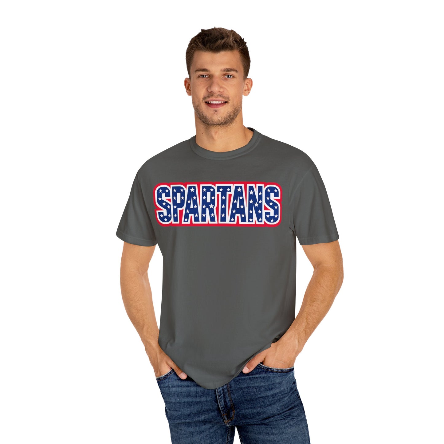 Spartans Patriotic Comfort Colors Tee