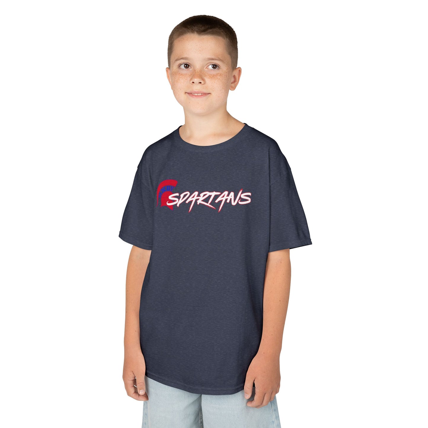 Spartans Red Logo Youth Gildan Tee