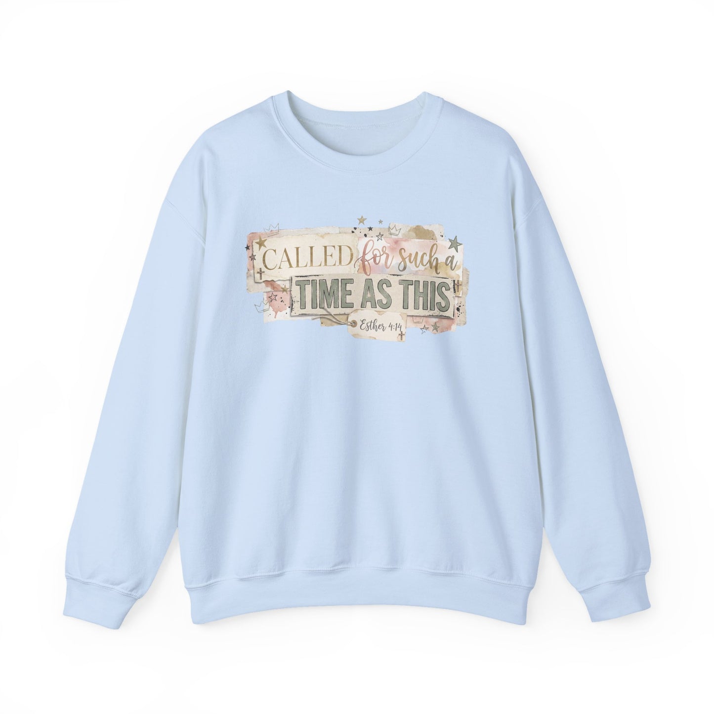 Called to Such a Time as This Crewneck Sweatshirt | Floral Scripture Design