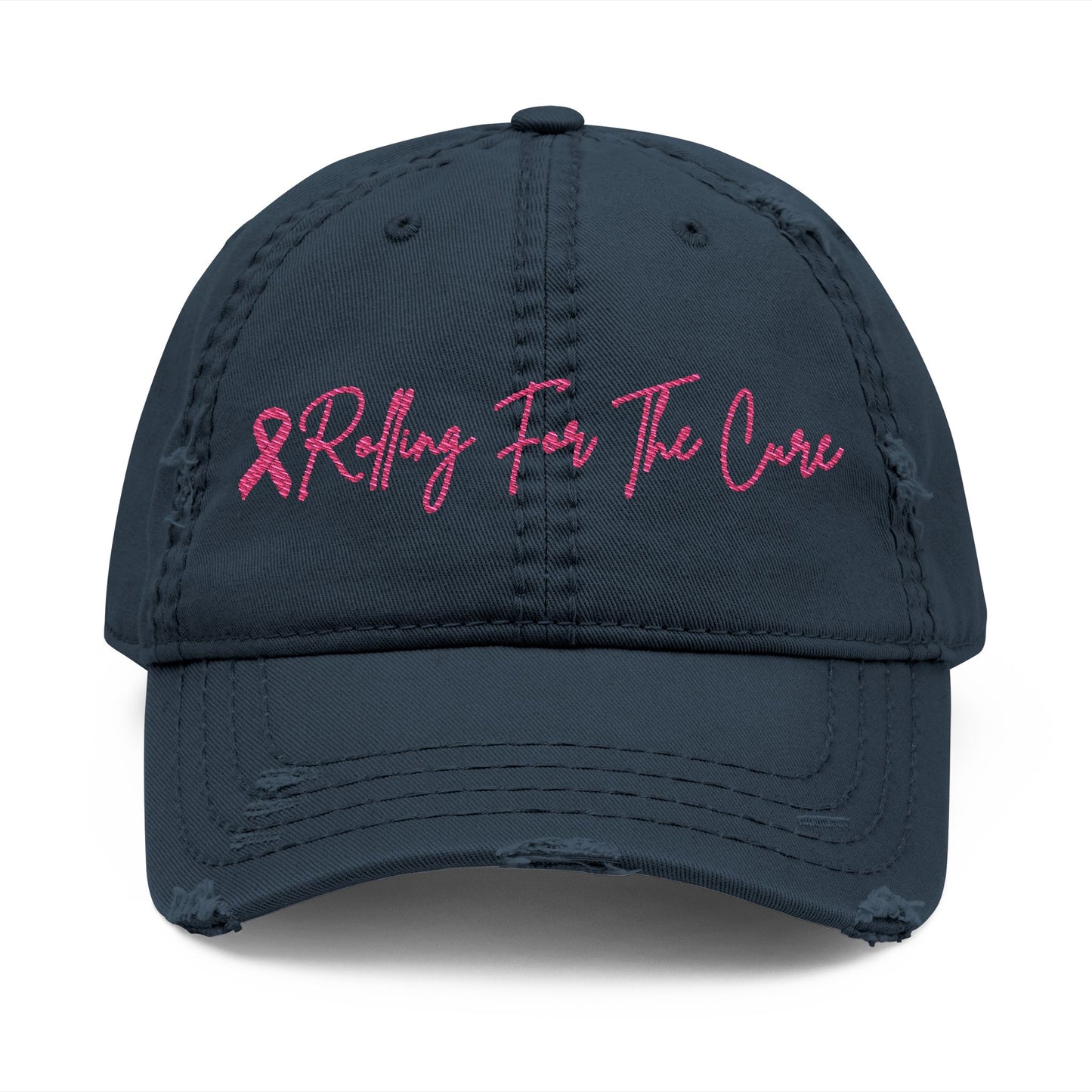 Where RV USA Breast Cancer Awareness Embroidered Distressed Ballcap