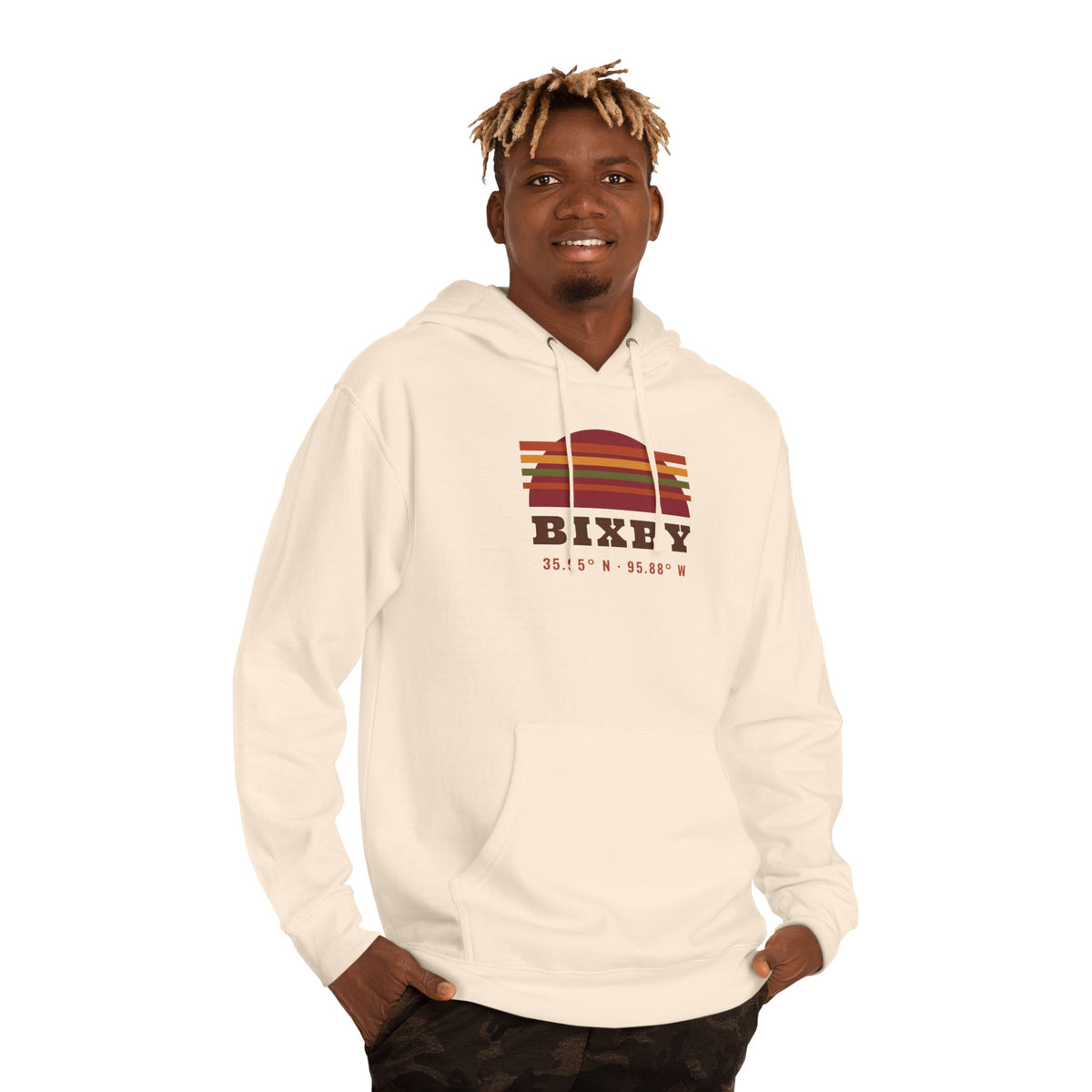 Retro Sunset Coordinates Hoodie