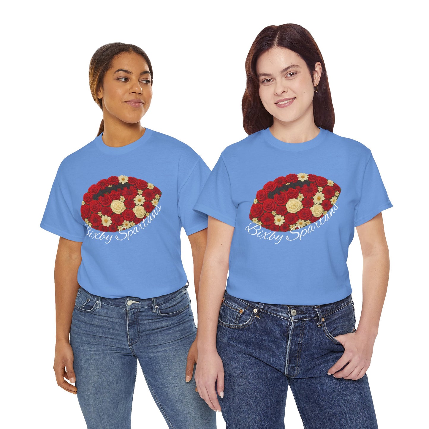 Bixby Spartans Floral Gildan Tee