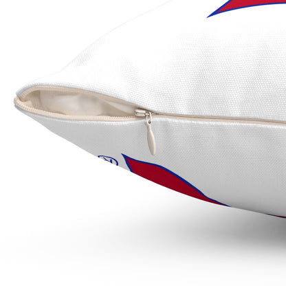 Bixby Spartans Red Logo Decorative Pillow