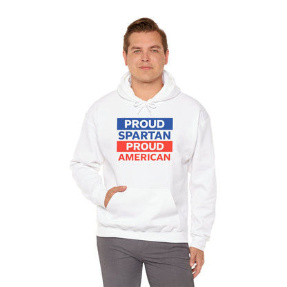 Proud Spartan Proud American Gildan Hoodie