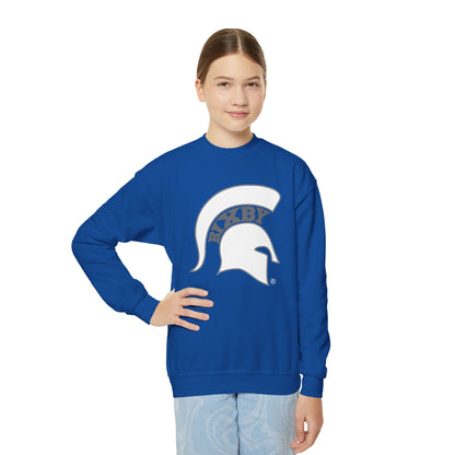 Spartan White Logo Youth Gildan Sweatshirt