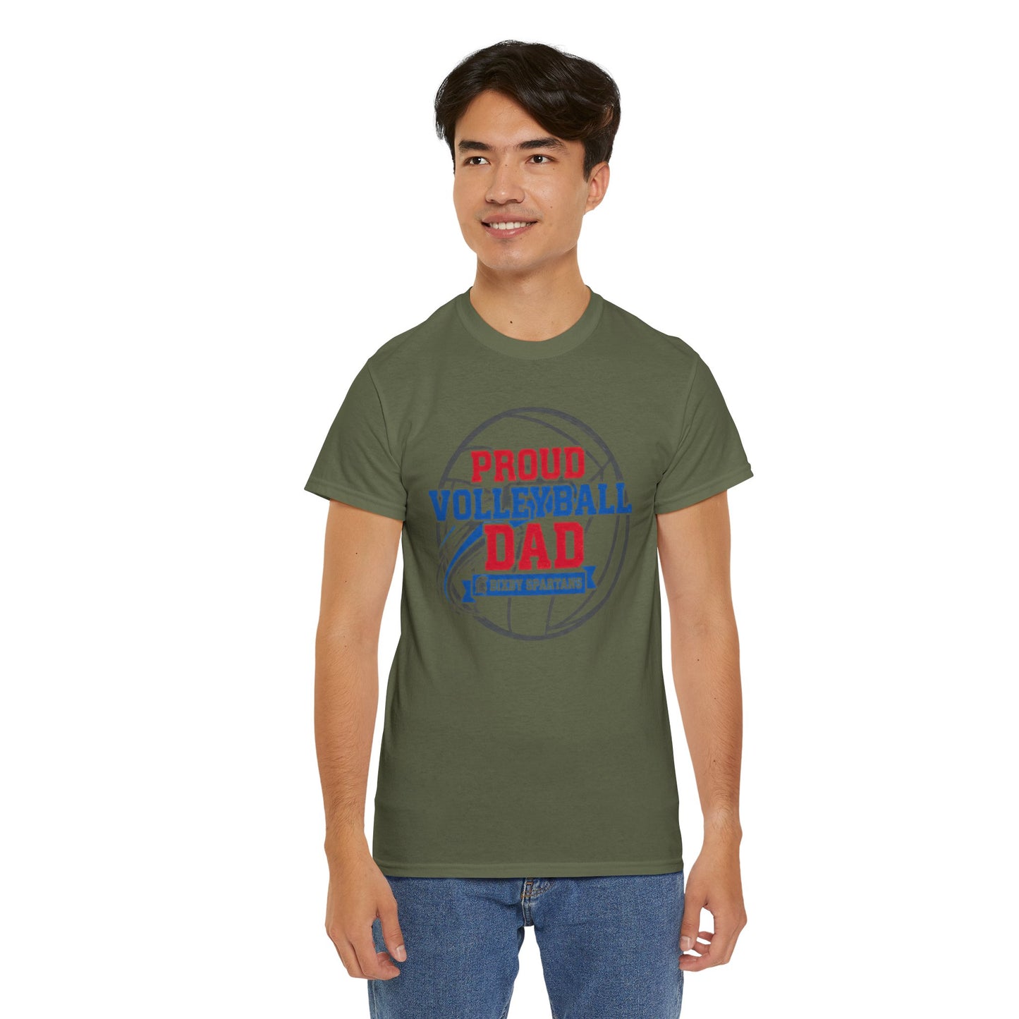 Bixby Spartan Volleyball Dad Tee