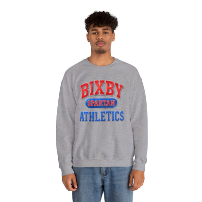 Bixby Spartan Athletics Metallic Gildan Sweatshirt