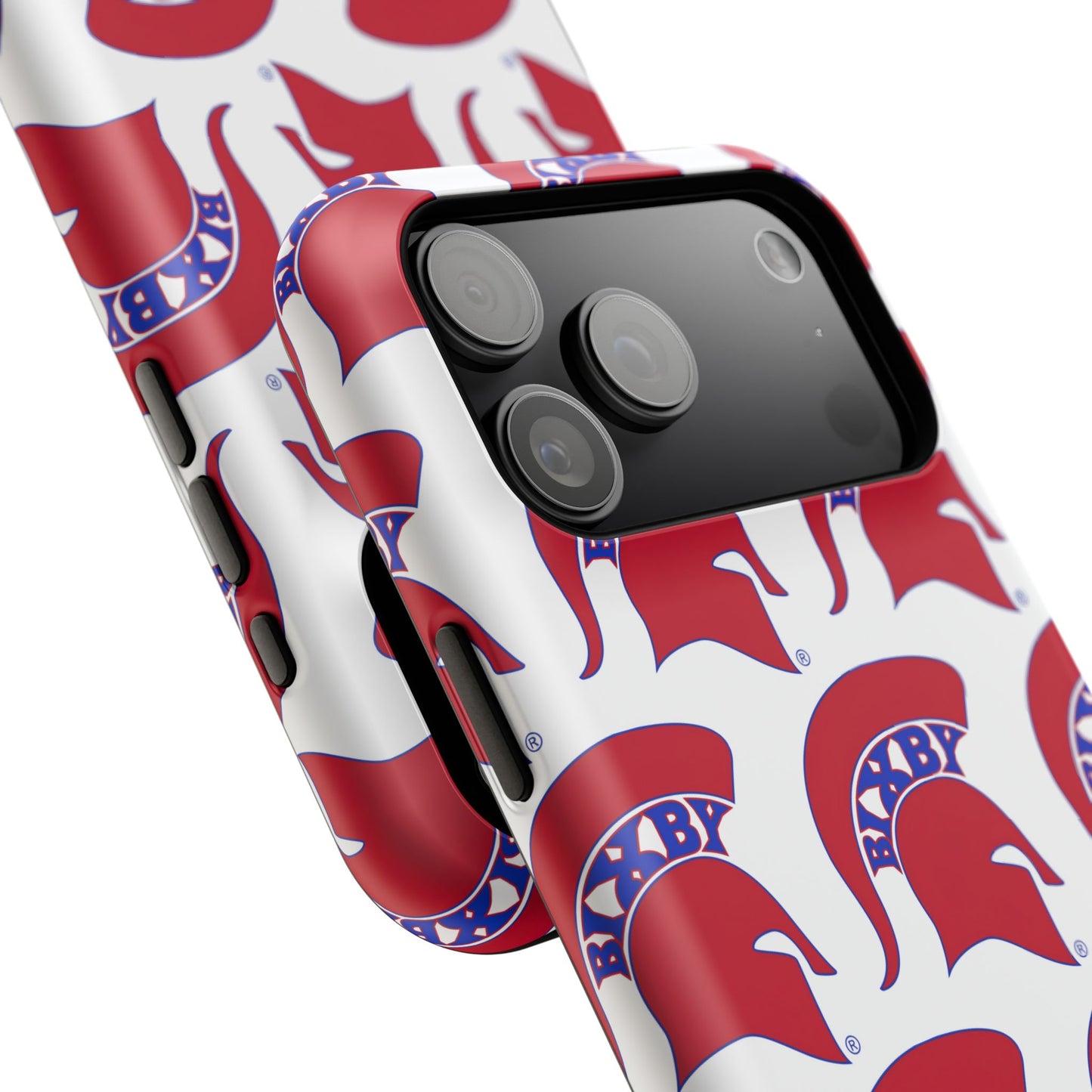 Bixby Spartan Red Logo Impact Resistant iPhone Case