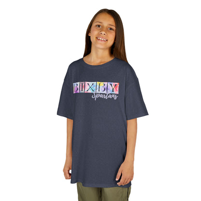 Bixby Spartans Boxy Floral Youth Tee