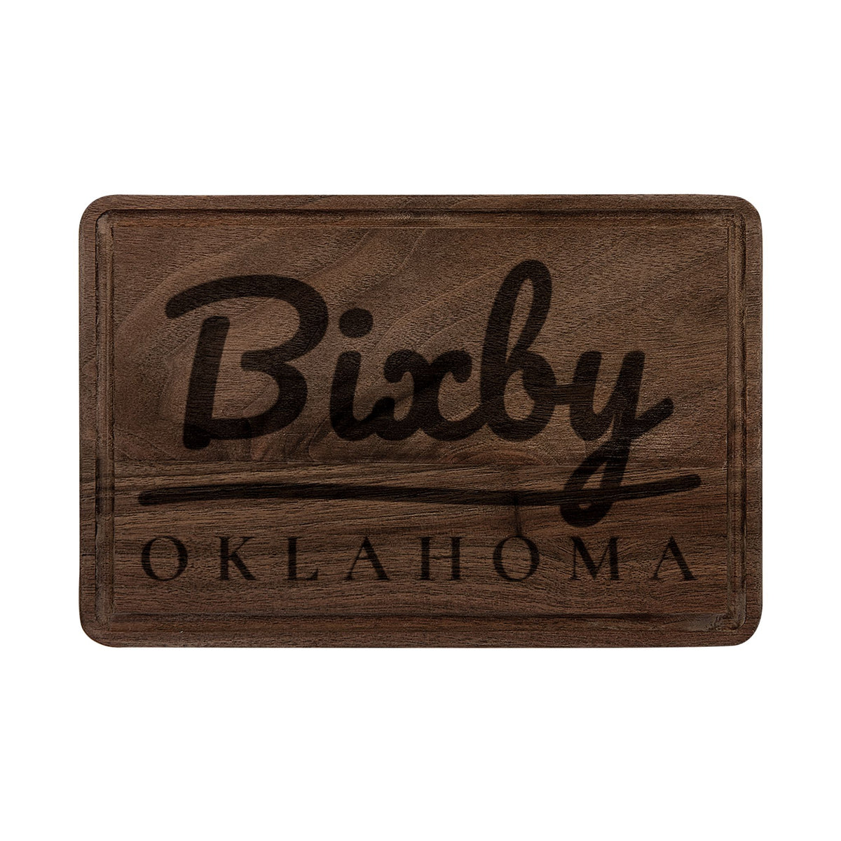 Bixby Garden Script Engraved Cutting Board