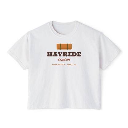 Hayride Season Boxy Comfort Colors Tee