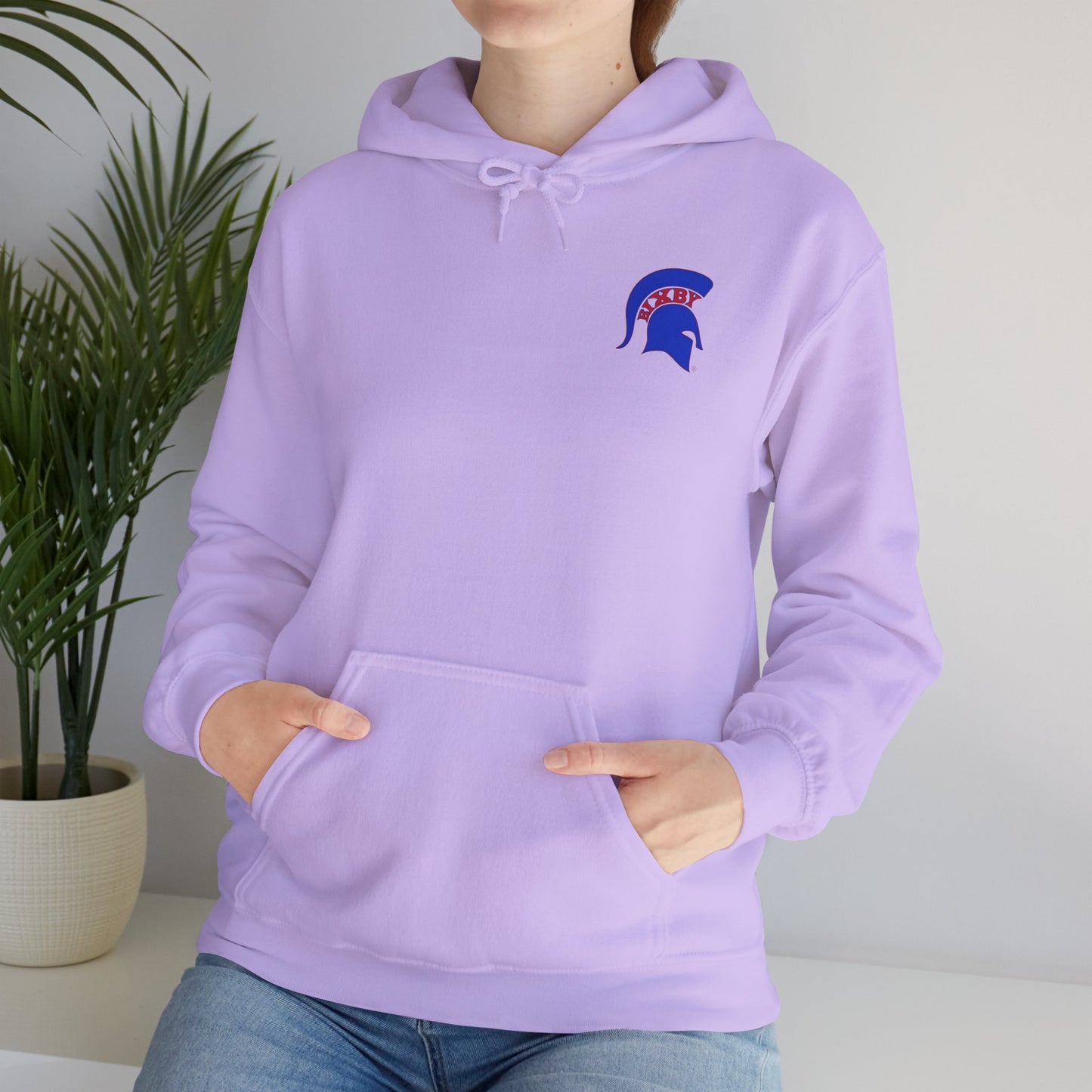 Spartan Blue Logo Gildan Hoodie