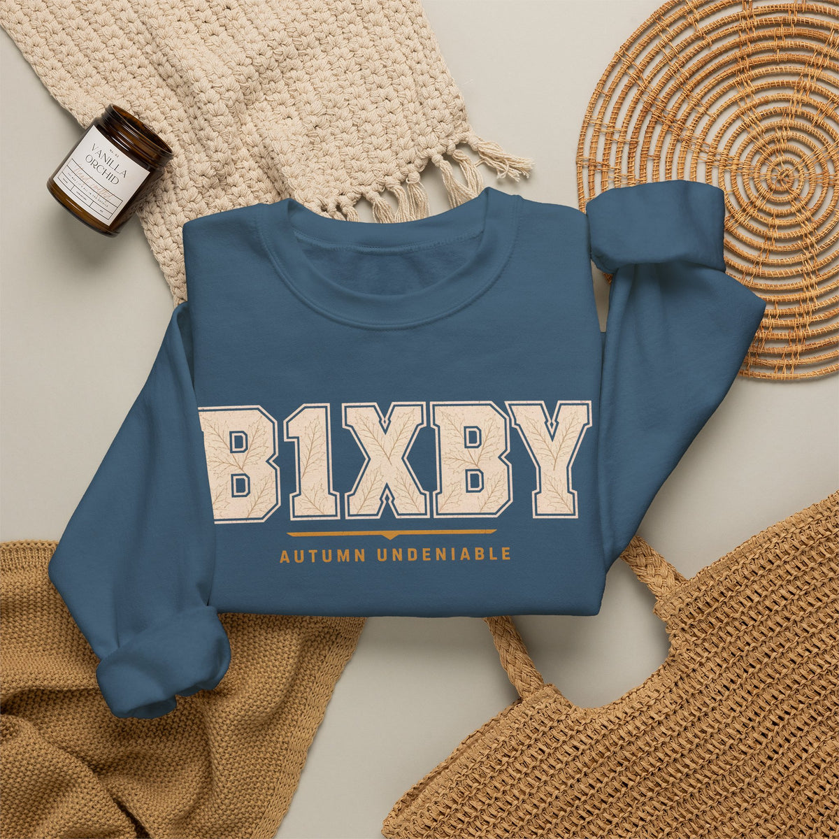 Bixby Spartans Soft Neutral Logo Pullover Sweatshirt