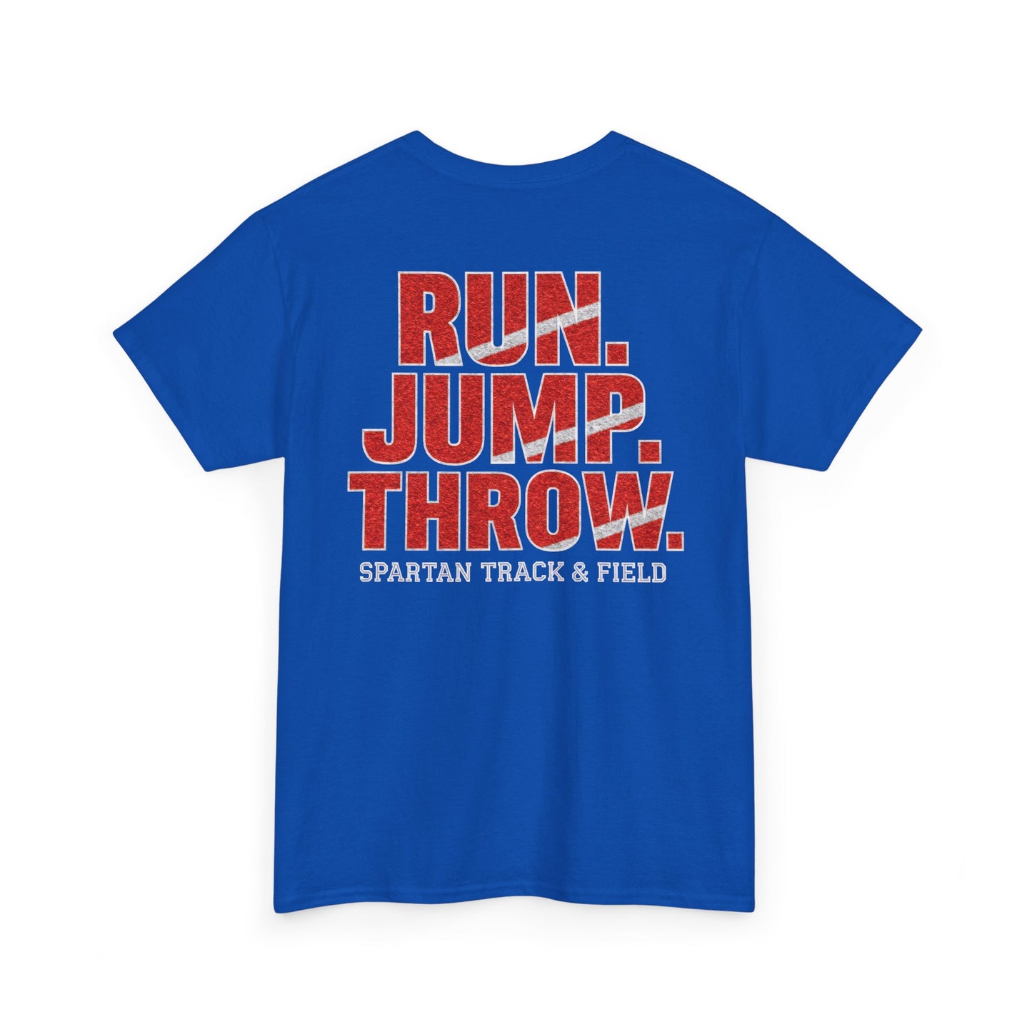 Run. Jump. Throw. Spartan Track Gildan Tee