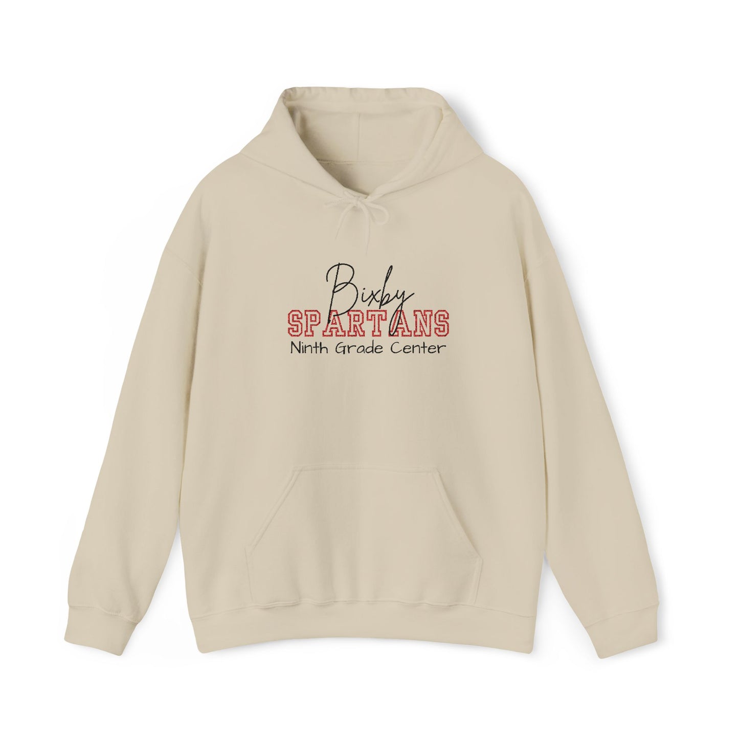 Embroidered Personalized Bixby Spartans Gildan Hoodie