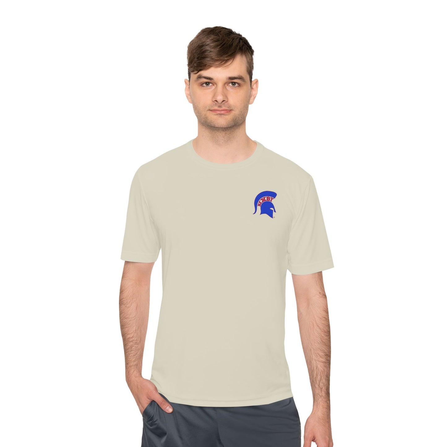 Spartan Blue Logo Adult Sport-Tek Tee