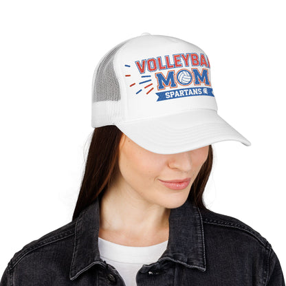 Spartan Volleyball Mom Embroidered Foam Trucker Hat