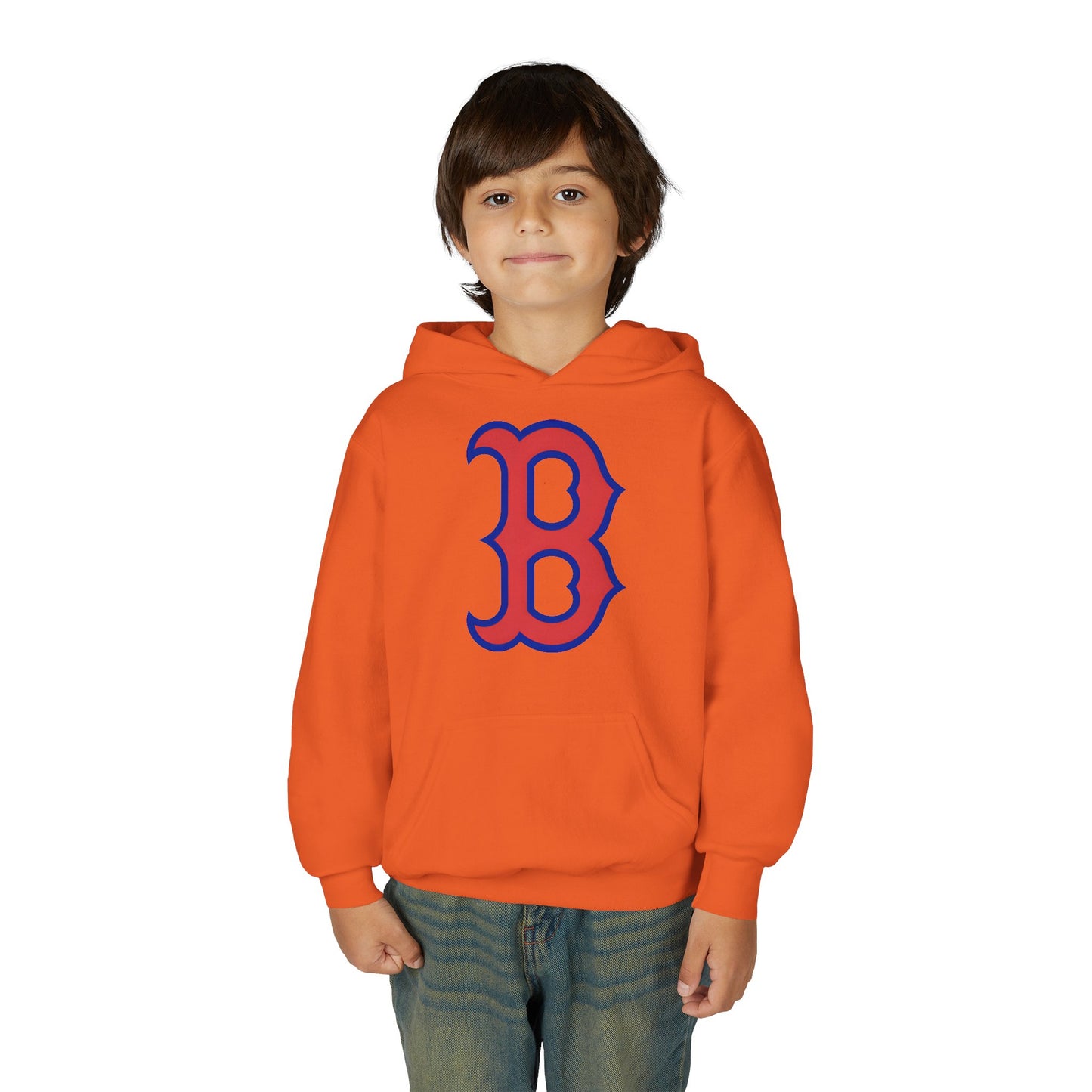 Youth Hoodie with Red & Blue 'B' Logo Youth Gildan Hoodie