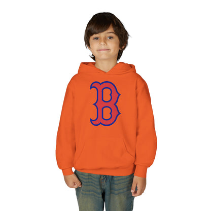 Youth Hoodie with Red & Blue 'B' Logo Youth Gildan Hoodie