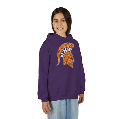 Bixby Spartan Gingerbread Helmet Youth Gildan Hoodie