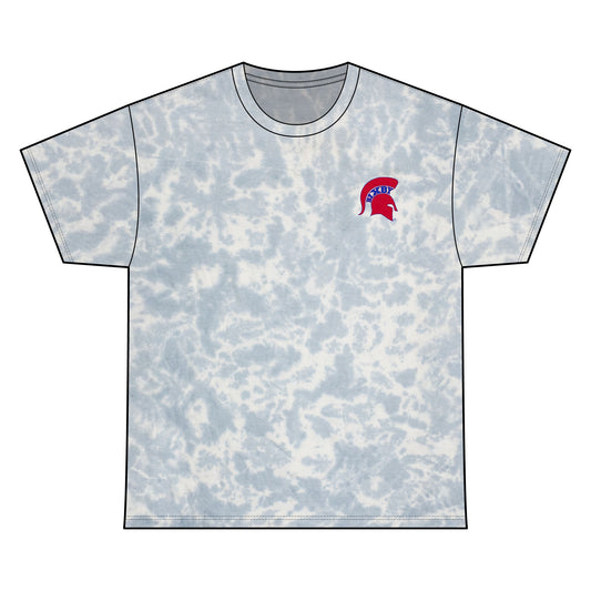 Bixby Spartan Small Red Logo Tie-Dye Gildan Tee