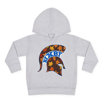 Bixby Spartans Fall Leaves Helmet Toddler Hoodie – Little Spartan Autumn Hoodie