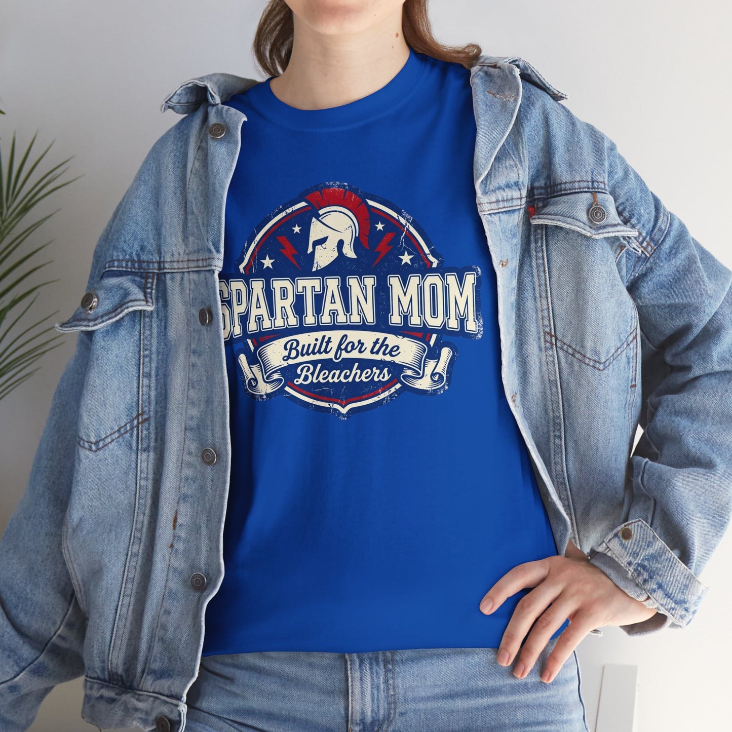 Spartan Mom T-Shirt - Built for the Bleacher, School Spirit Mom Tee
