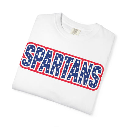 Spartans Patriotic Comfort Colors Tee