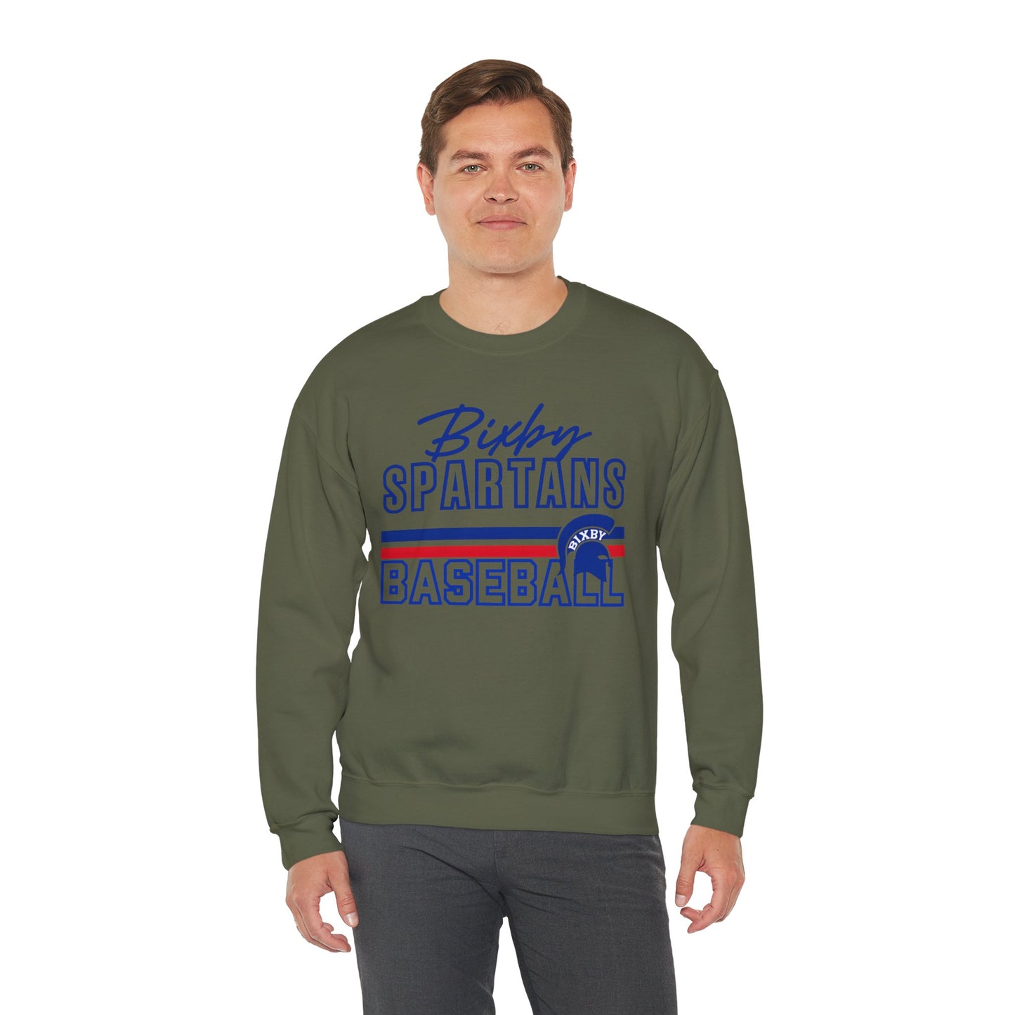 Bixby Spartans Baseball Gildan Sweatshirt