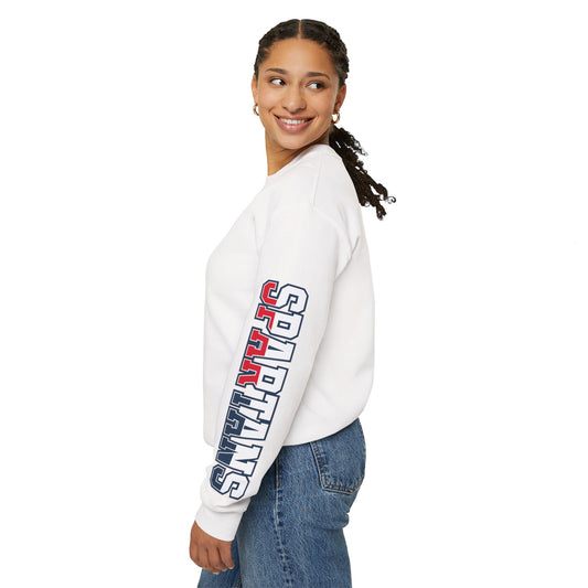 Spartan Athletic Letter Gildan Sleeved Sweatshirt