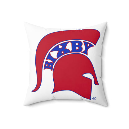 Bixby Spartans Red Logo Decorative Pillow