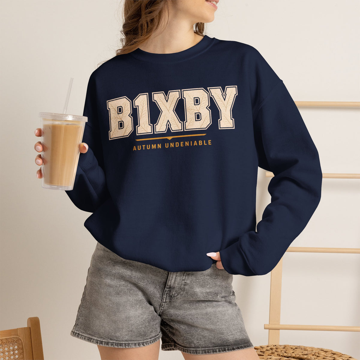 Bixby Spartans Soft Neutral Logo Pullover Sweatshirt