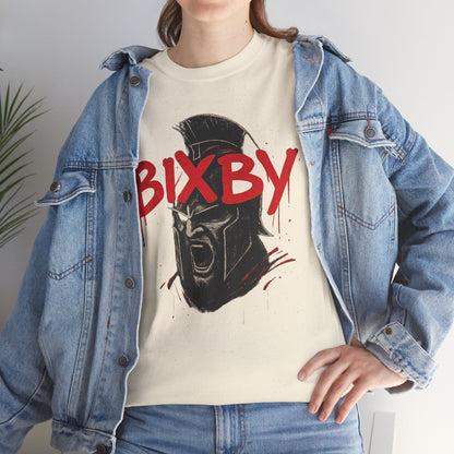 Bixby Spartan Helmet Chaos Gildan Tee