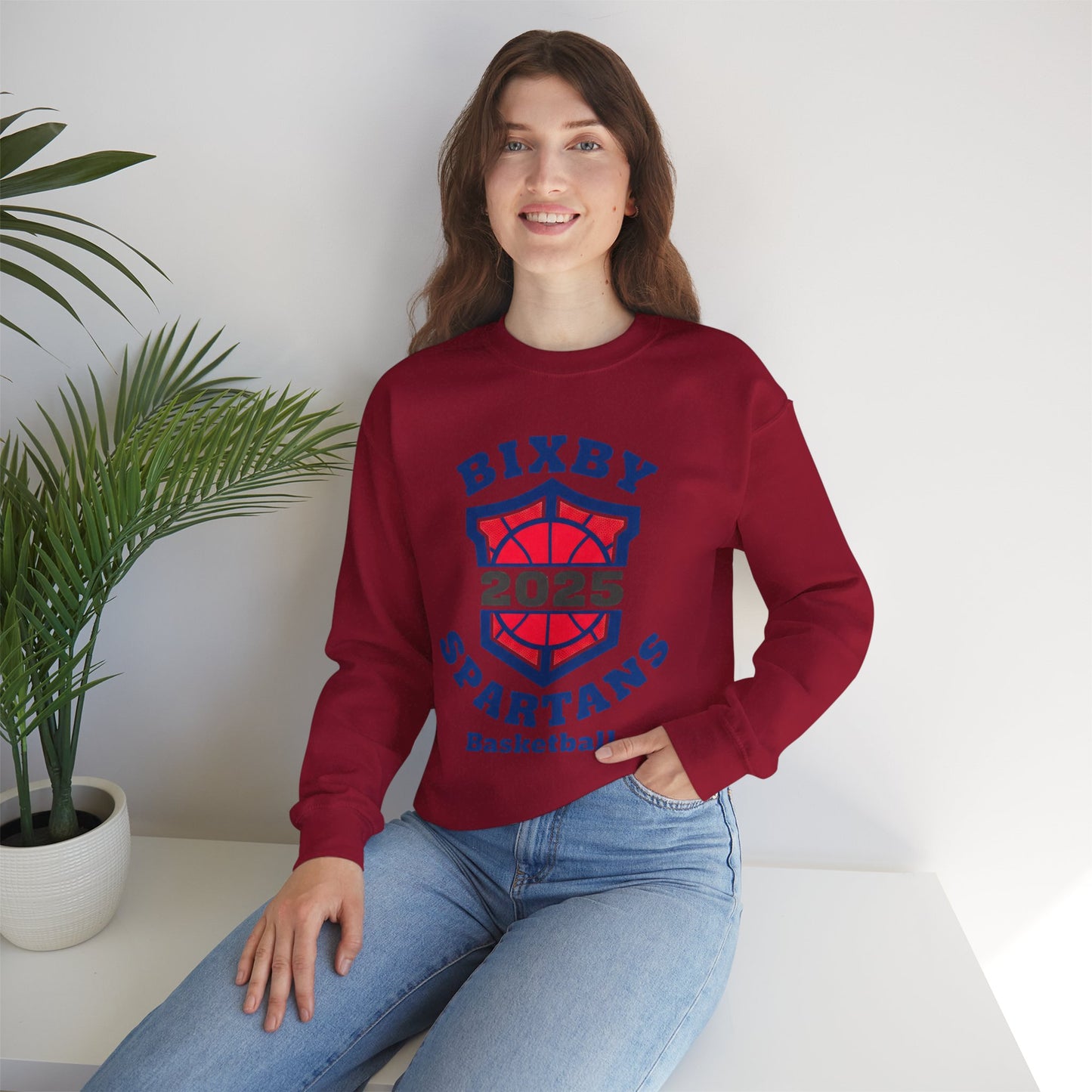 Bixby Spartans Basketball Gildan Sweatshirt