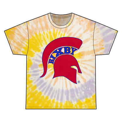 Bixby Spartan Red Logo Tie-Dye Gildan Tee
