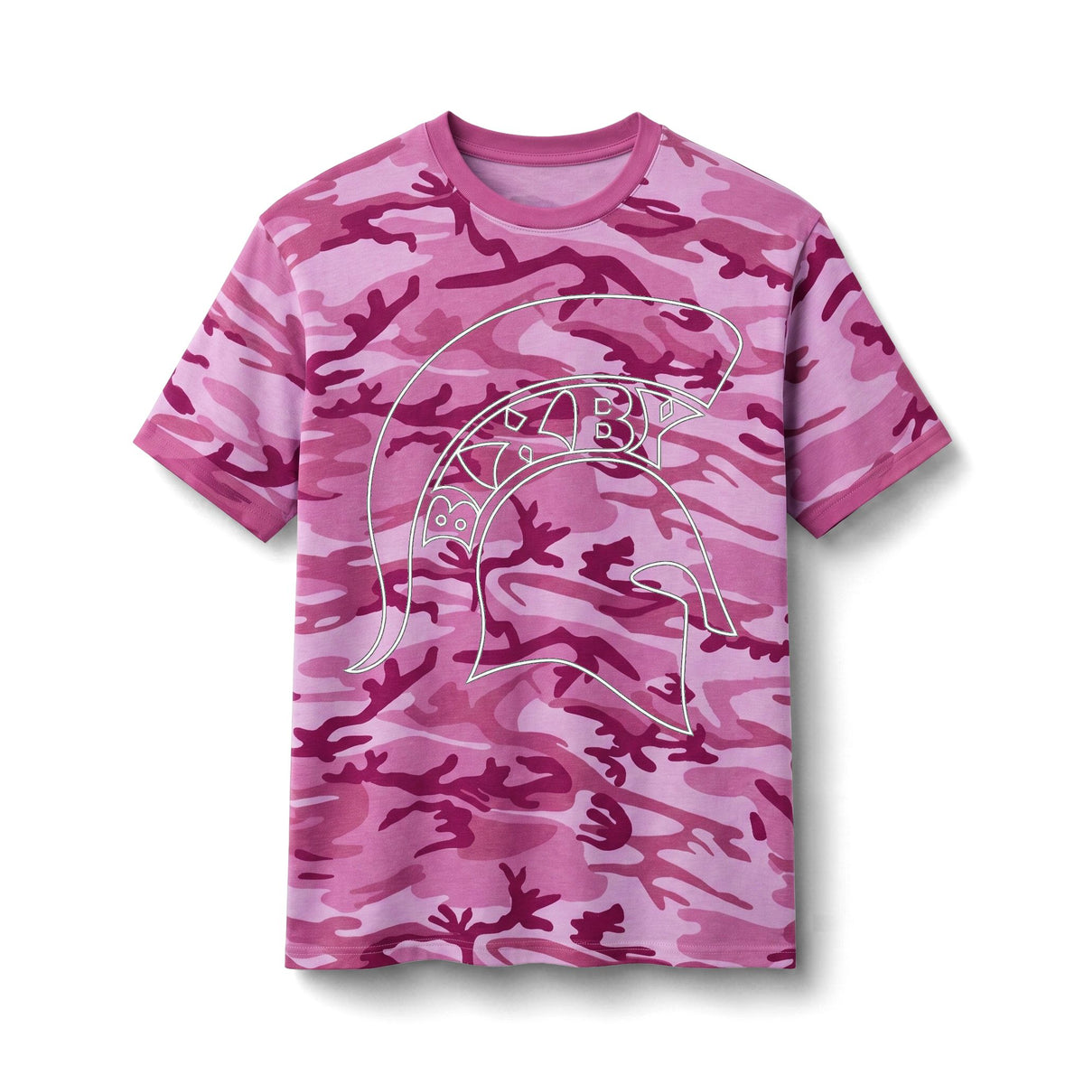 Bixby Spartans Camo Spartan Helmet - Military-Inspired Cotton Tee