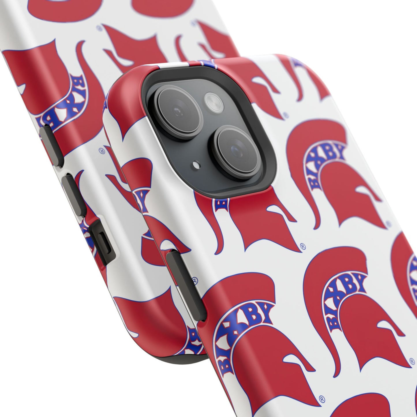 Bixby Spartan Red Logo Impact Resistant iPhone Case